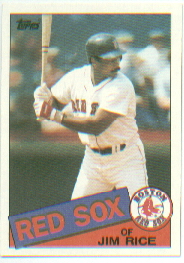 1985 Topps Baseball Cards      150     Jim Rice